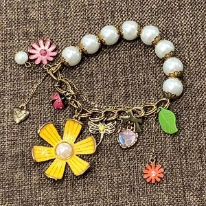 Betsey Johnson Flower Girl Garden Bracelet